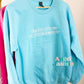 Always second guessing myself embroidered sweatshirt