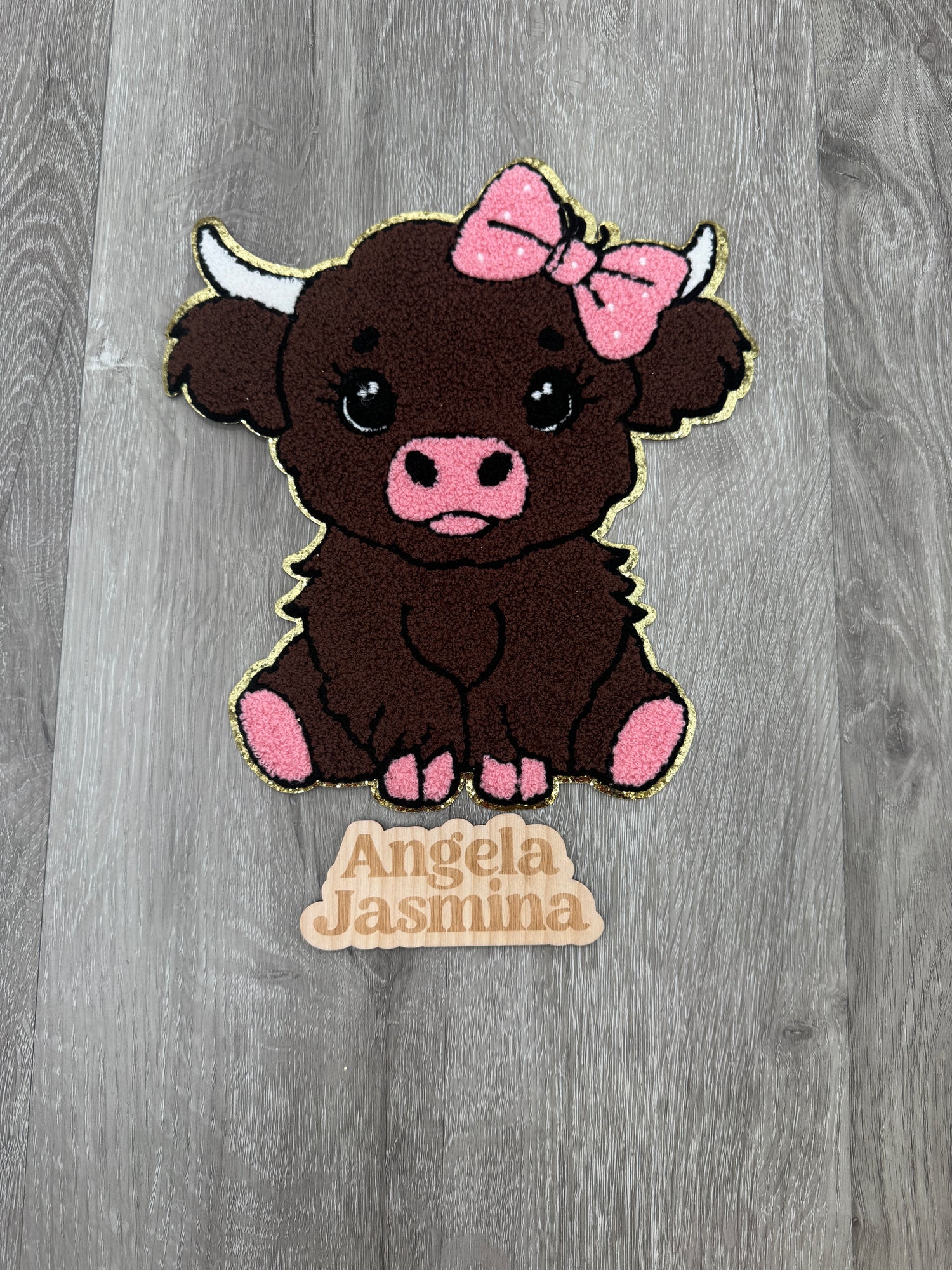 Baby Heifier Cow Chenille Patch