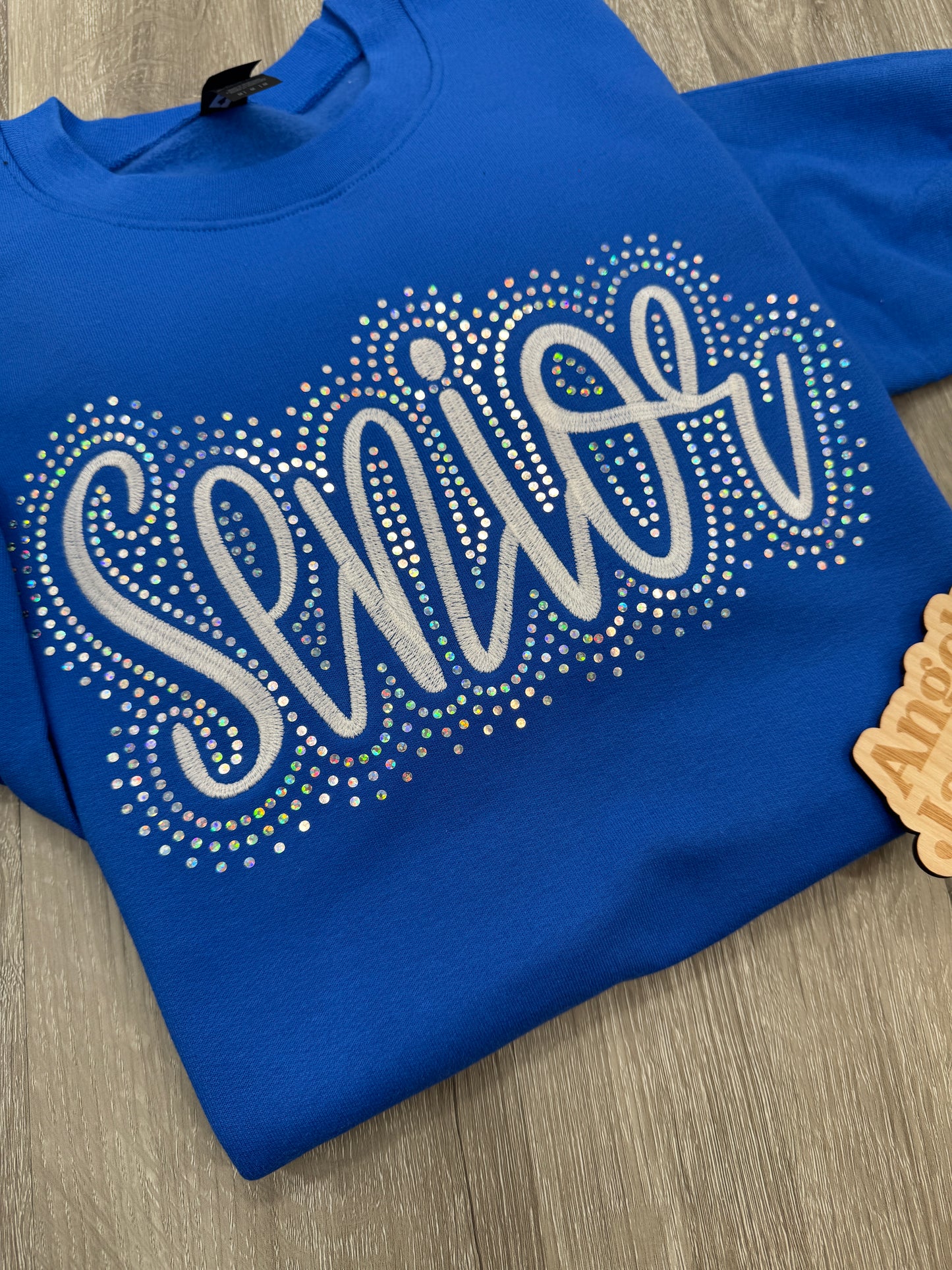 Custom Senior Embroidered & Bling Sweatshirt