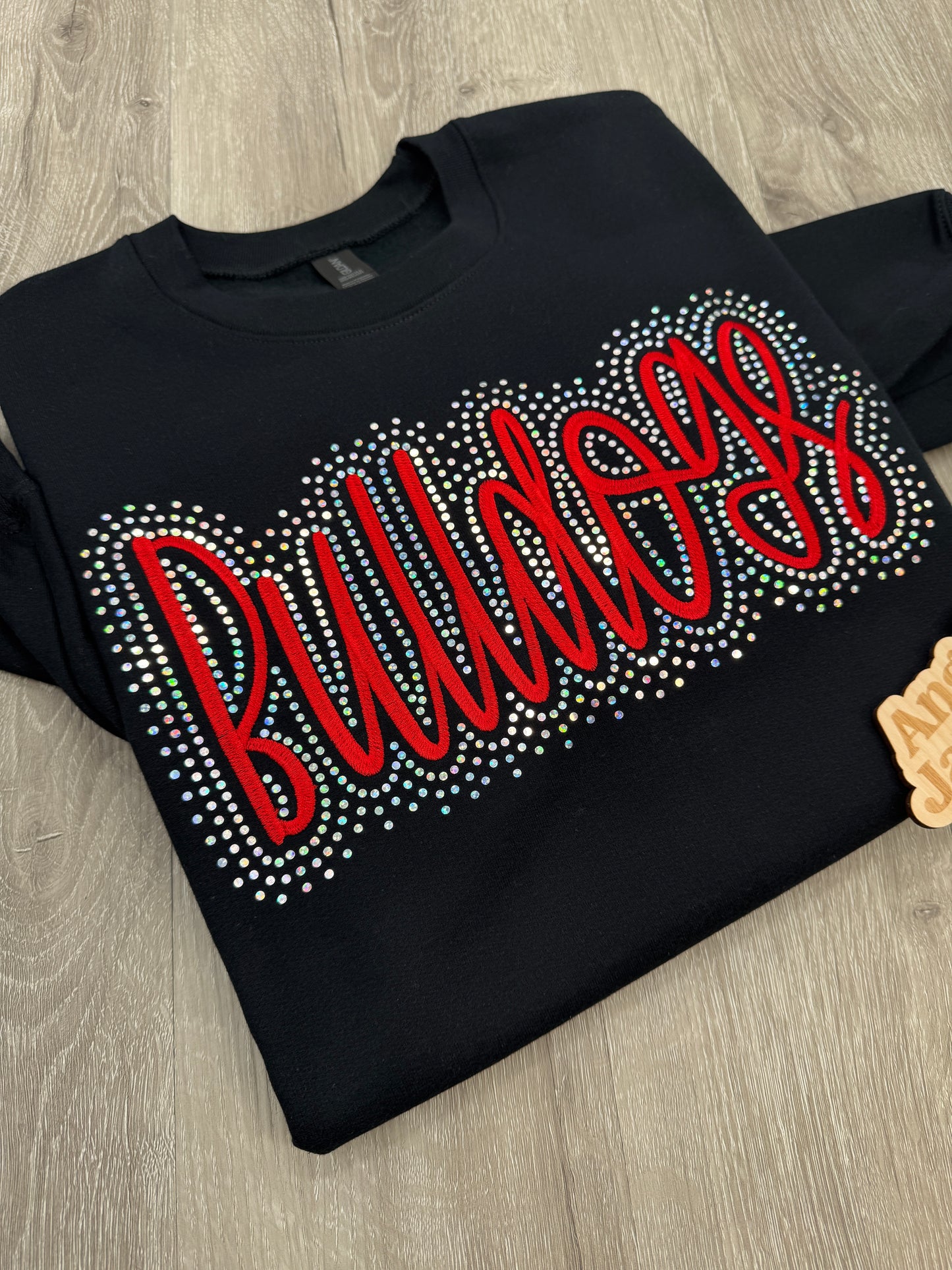 Custom Team Name  Embroidered & Bling Sweatshirt