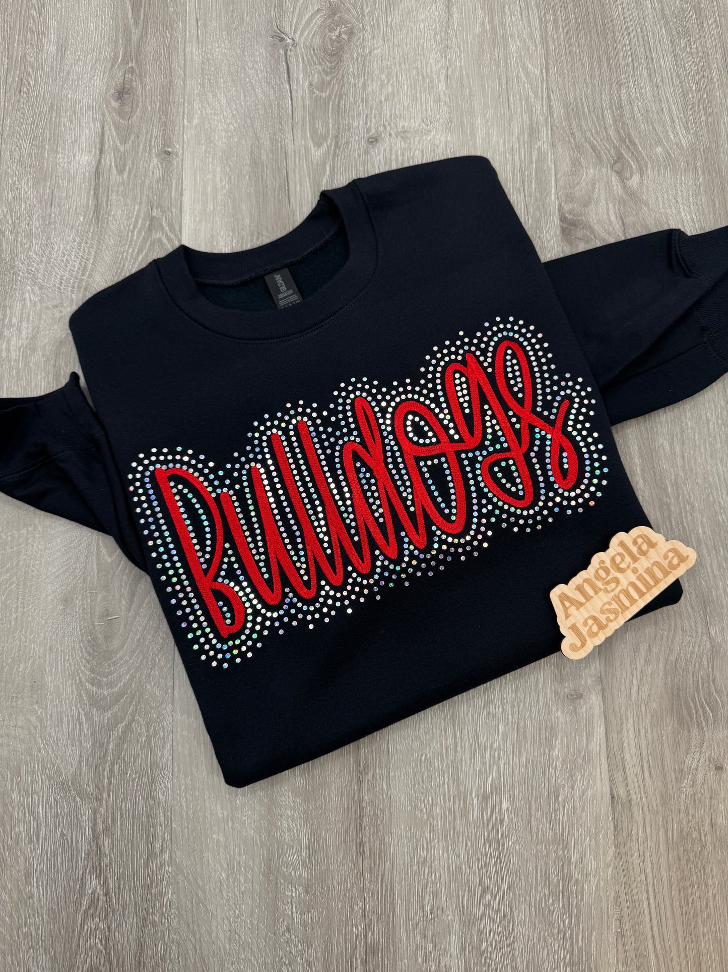 Custom Team Name  Embroidered & Bling Sweatshirt