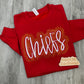 Custom Chiefs Embroidered & Bling Sweatshirt
