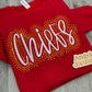 Custom Chiefs Embroidered & Bling Sweatshirt