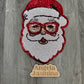 Black Santa Sequins Patch