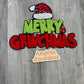 Merry Grinchmas Chenille & Sequins Patch