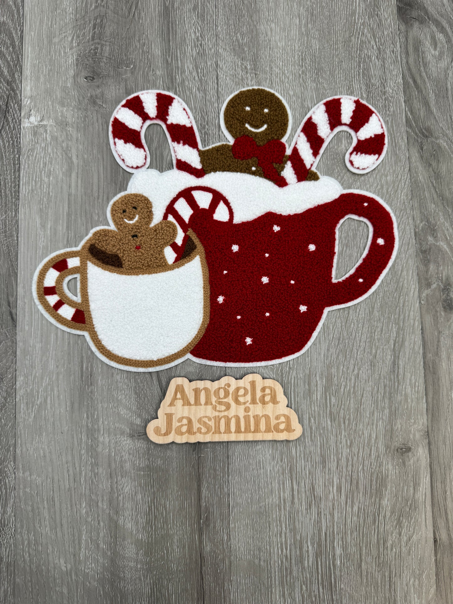 Hot Cocoa Gingerbread Chenille Patch