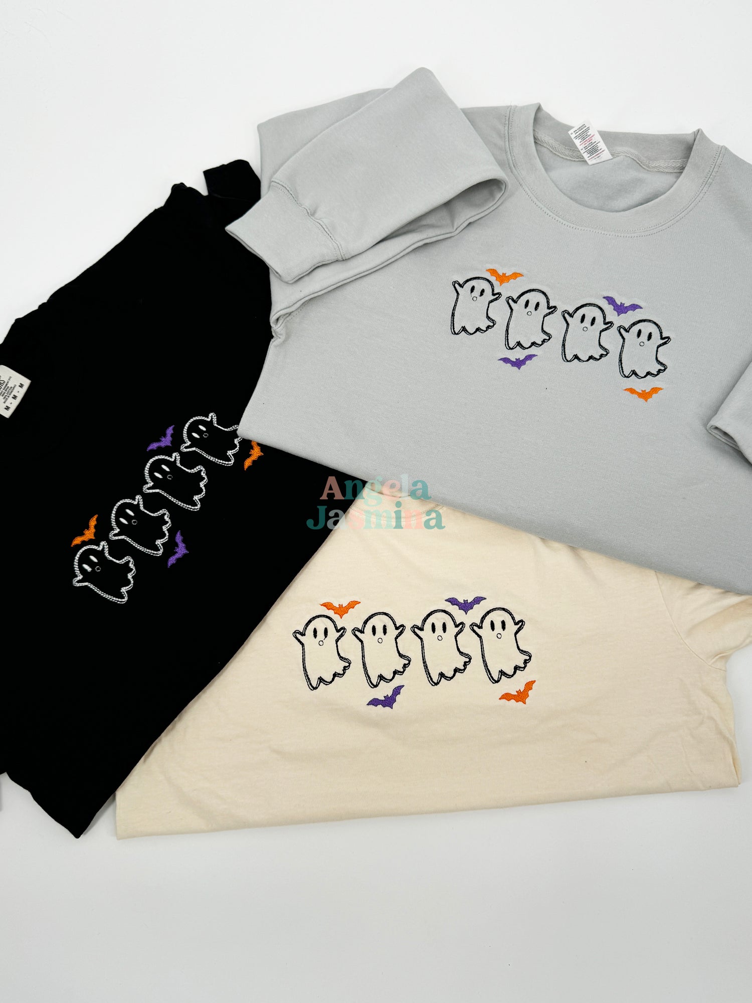 Ghost Bats Embroidered Tee or Sweatshirt