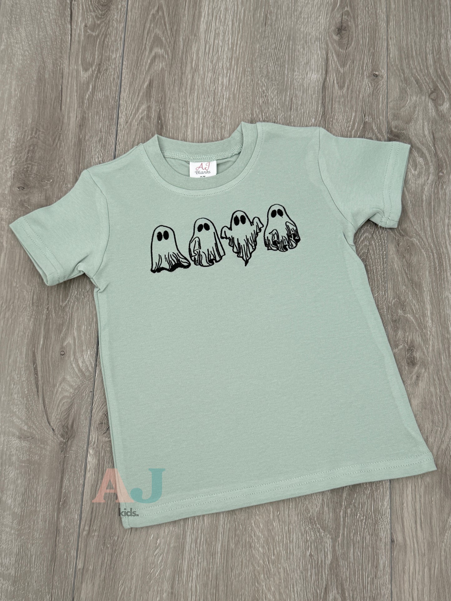 Kids Halloween Embroidered Shirts