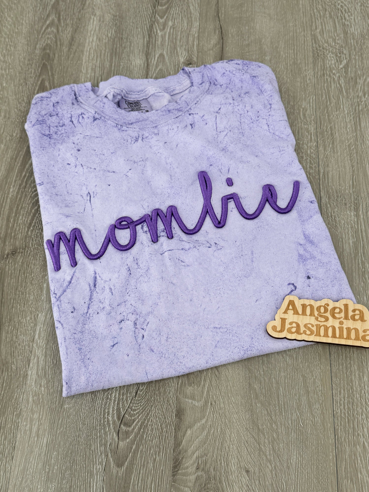 Mombie Embroidered Comfort Colors Tee