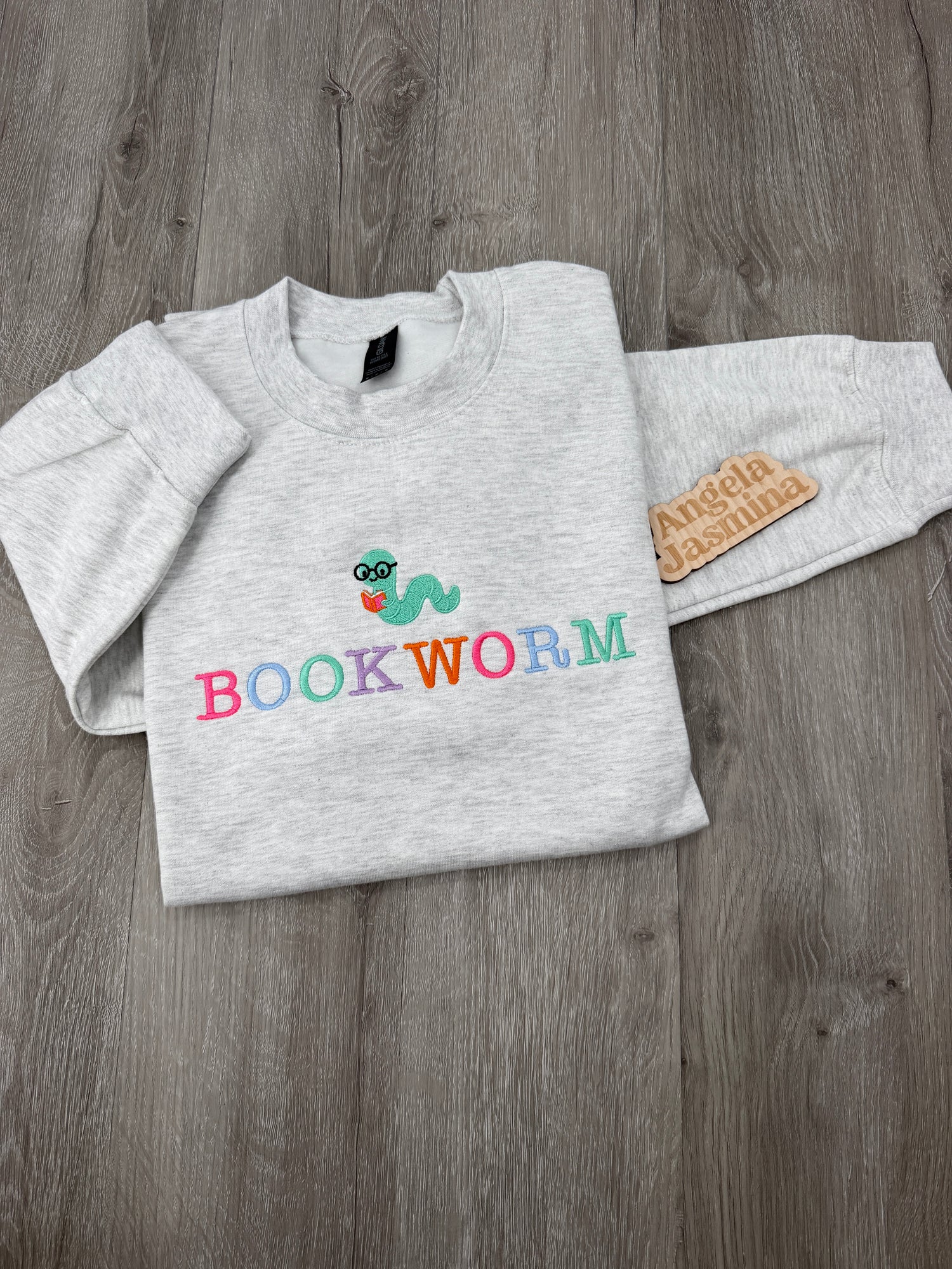 Bookworm Embroidered Sweatshirt