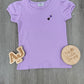 Girls Embroidered Witch's Broom Shirt