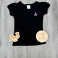 Girls Embroidered Witch's Hat Shirt