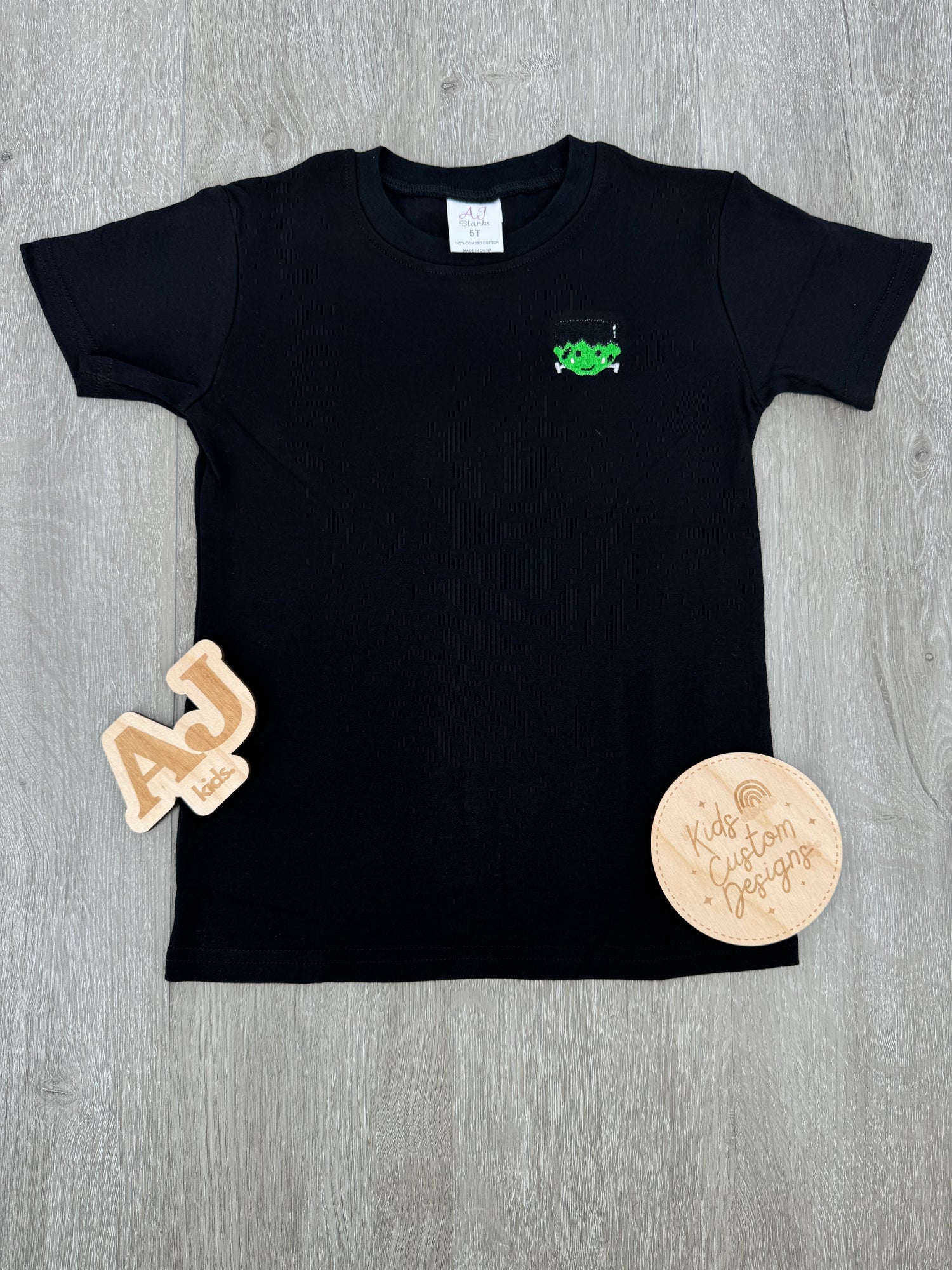 Unisex Embroidered Frankenstein Shirt