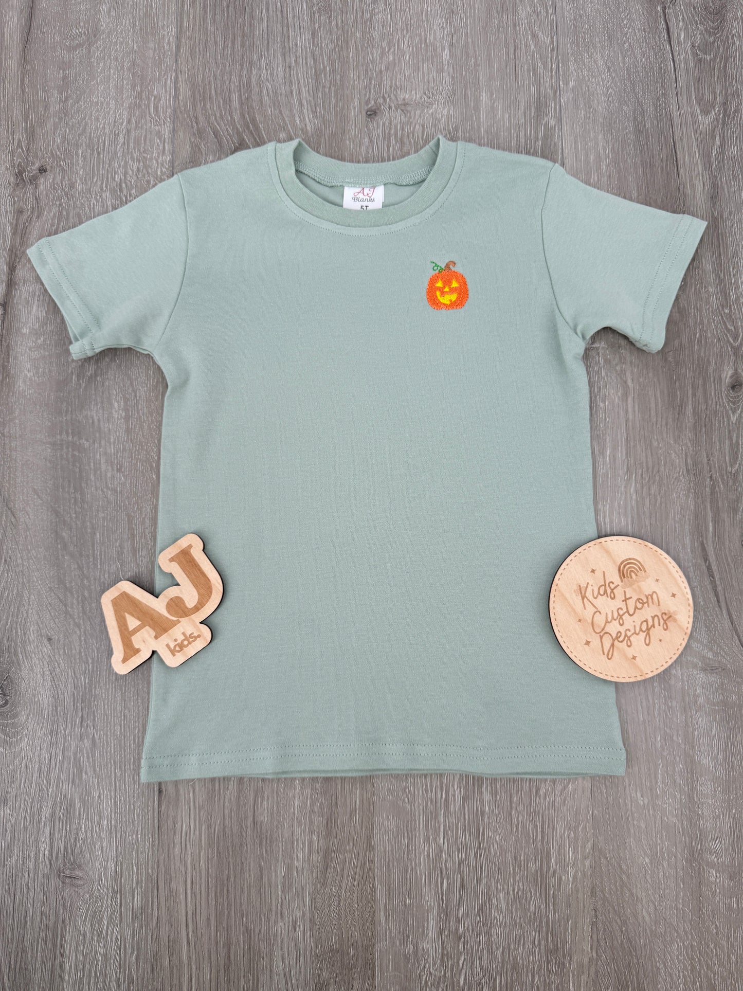 Unisex Embroidered Pumpkin Shirt