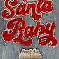 Red Santa Baby Chenille Patch