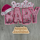 Pink Santa Baby Sequin Patch