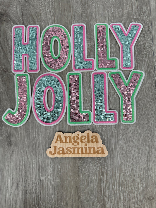 Holly Jolly Sequin Patch