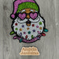 Black Santa Star Sequin Patch