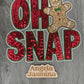 Oh Snap Gingerbread Sequins Patch