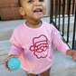 Santa Sweatshirt Bubble Romper