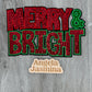 Merry and Bright Sequin Patch