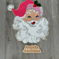 Hot Pink Santa Chenille Patch