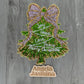 Christmas Tree Bow Joy Hope Love Sequin Patch