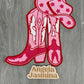 Western Cowboy Boots Chenille Patch