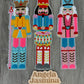 Nutcracker Set Silver Glitter Chenille Patches