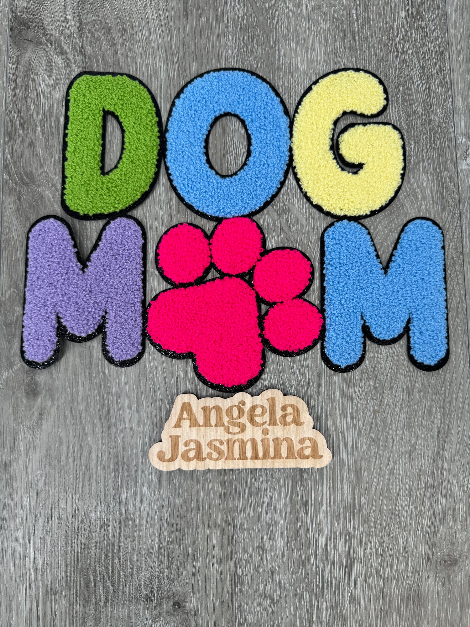 Dog Mom Chenille Patch