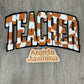 Checkered Teacher Chenille Patch