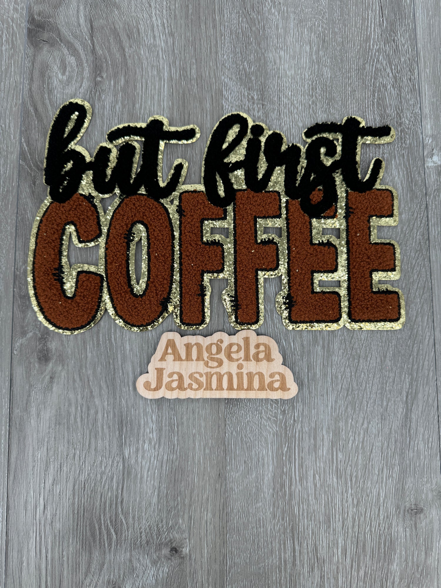 But First Coffee Chenille Patch