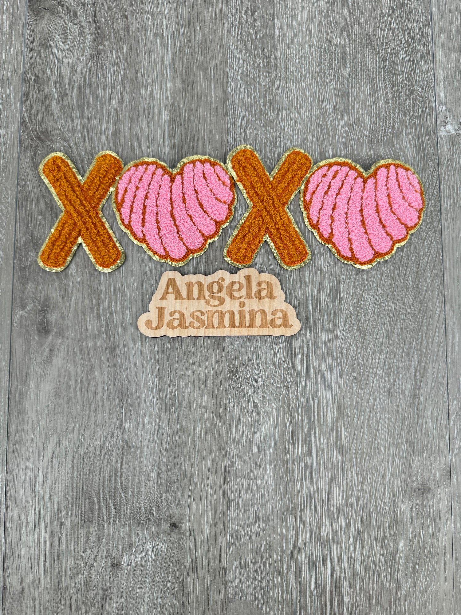 XOXO Churro Concha Chenille Patch