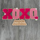 Pink XOXO Chenille Patch