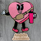 Bougie Heart Chenille Patch
