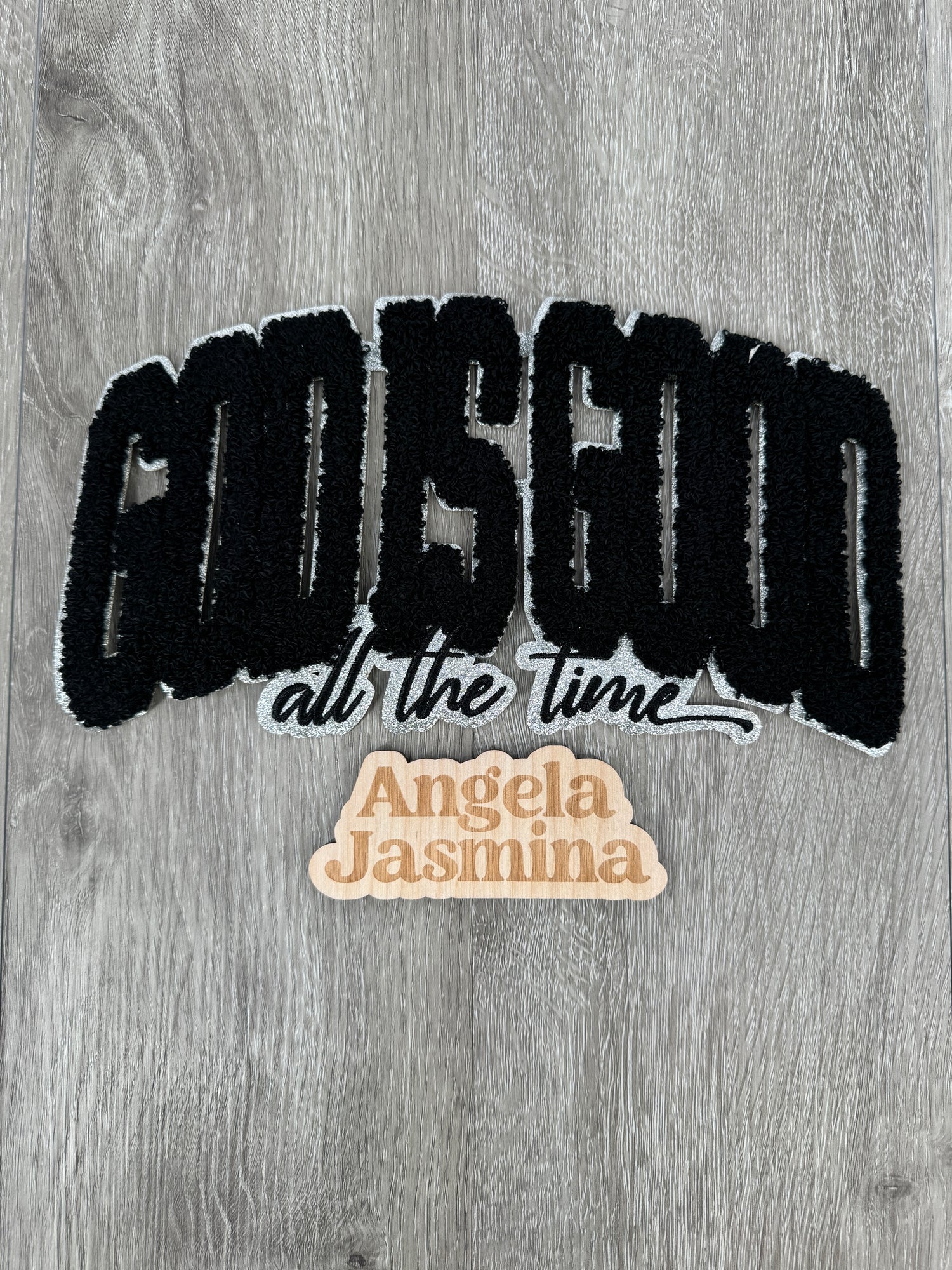 Black God is Good All the Time Chenille Patch