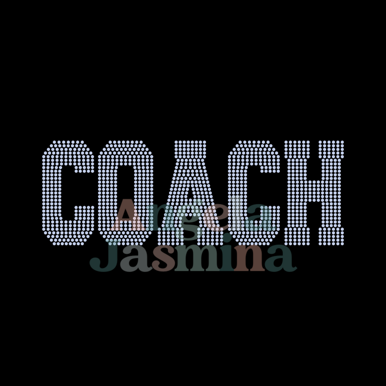COACH Straight SINGLE Custom Color SPANGLE Transfer