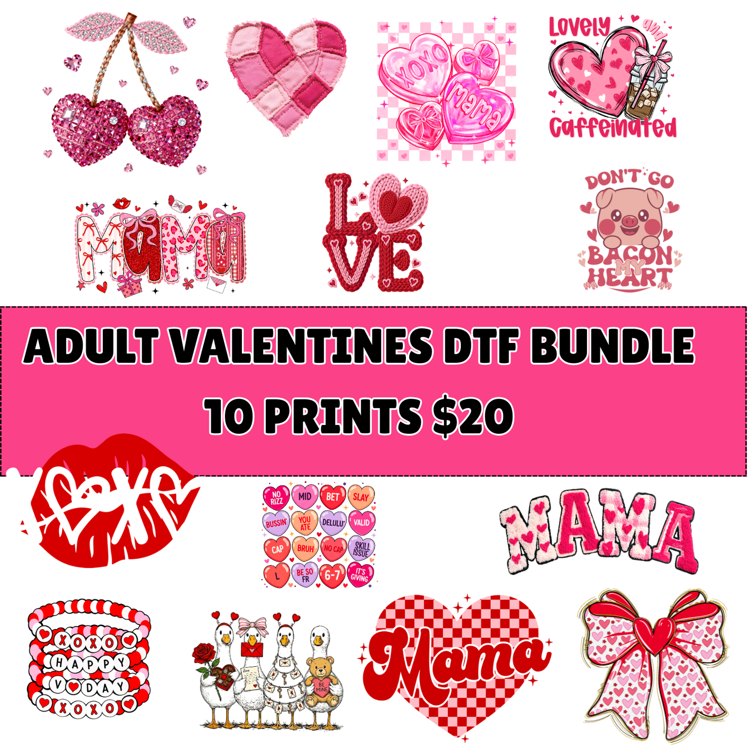 ADULT Valentines Day DTF bundle