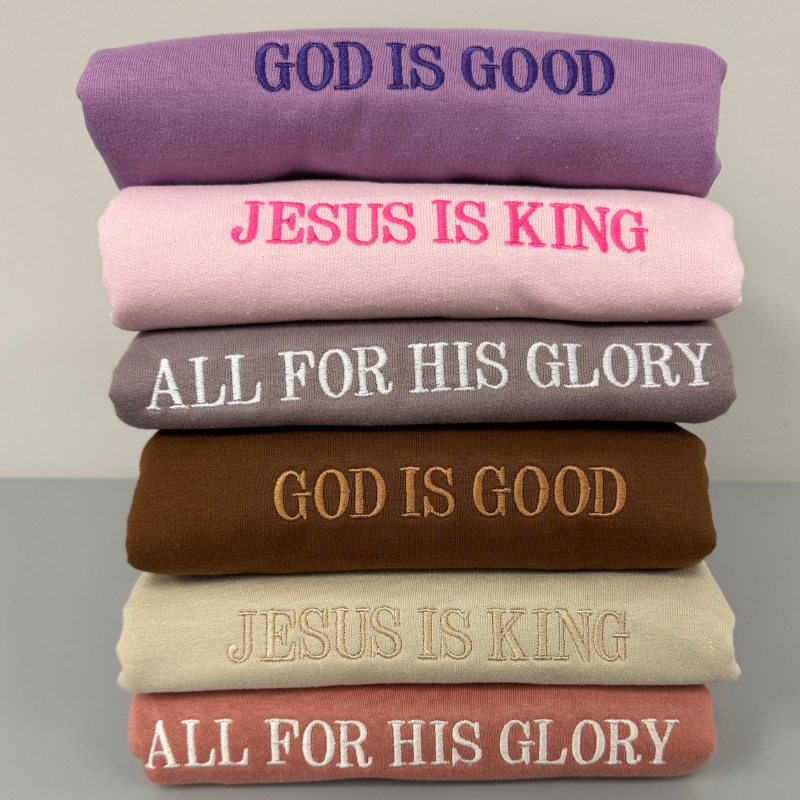 Faith Based Embroidered Sweatshirts