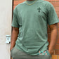 Puff Cross Embroidered Comfort Colors Tee