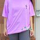 Puff Cross Embroidered Comfort Colors Tee