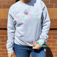 Brain Never Stops Embroidered Crewneck Sweatshirt