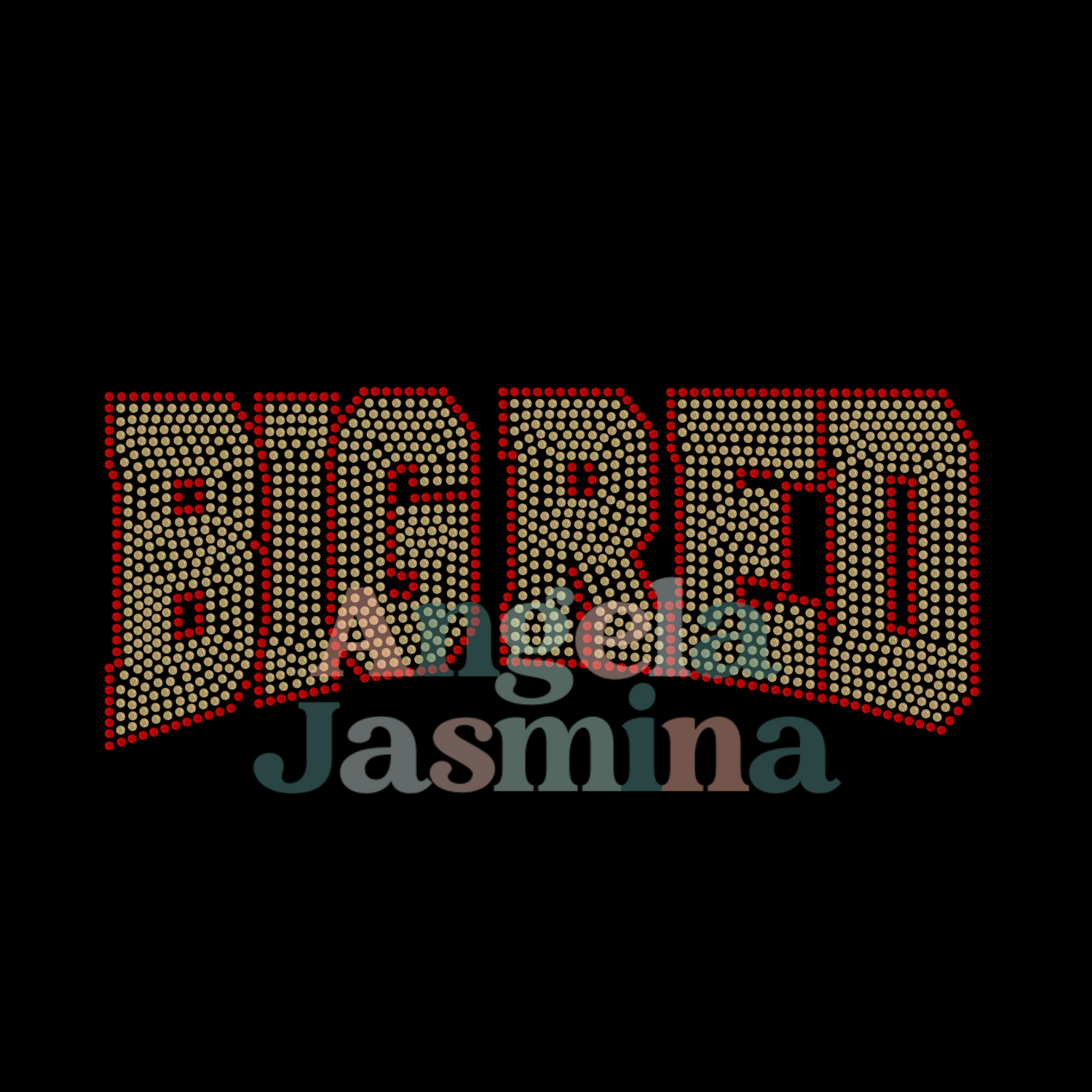 BIG RED Curve SPANGLE Transfer