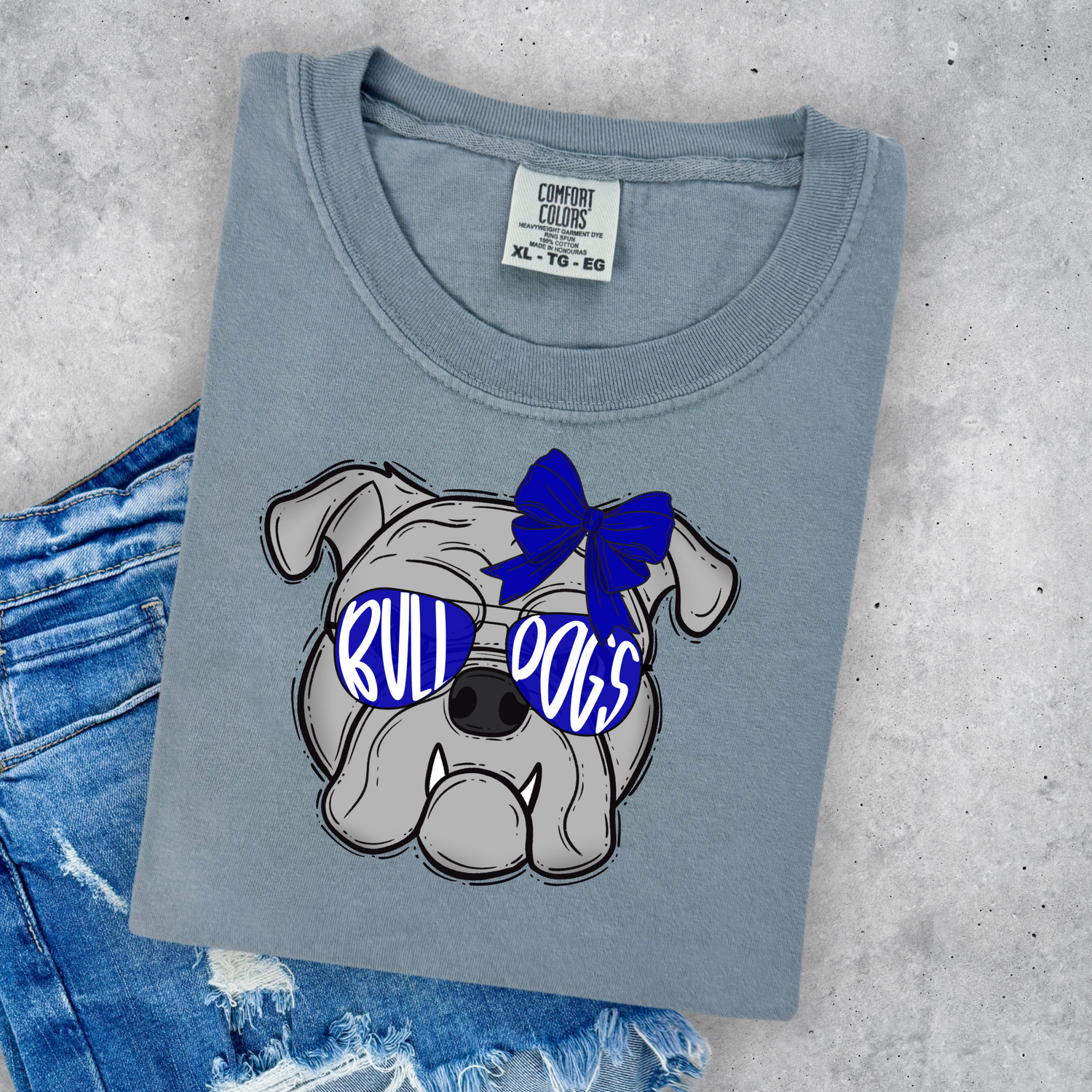 Blue Bulldogs DTF TRANSFER