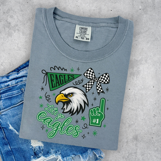 ADULT Lets Go Eagles DTF TRANSFER