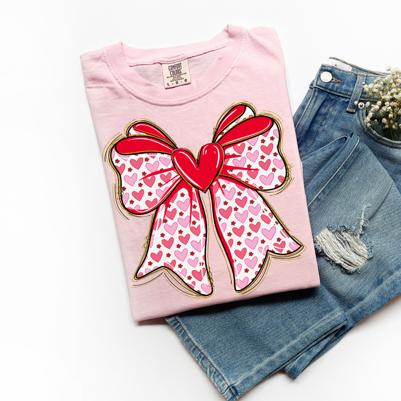 ADULT Valentine Bow DTF TRANSFER