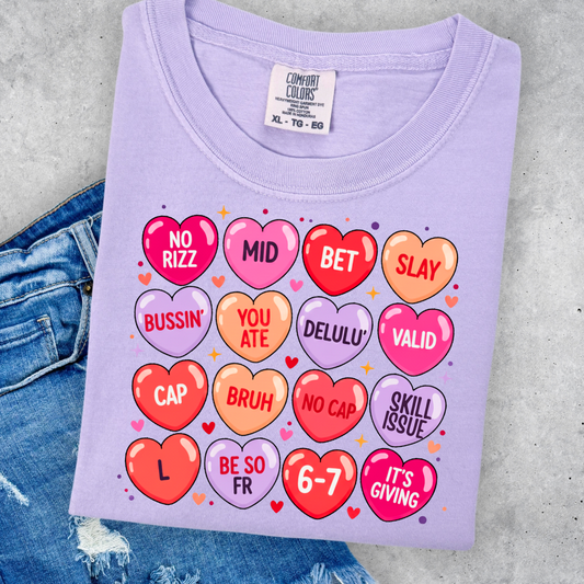 ADULT Brain rot Hearts DTF TRANSFER