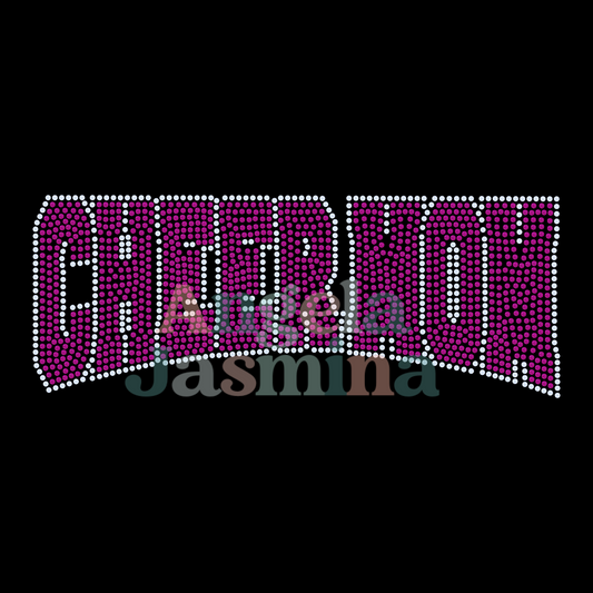 Cheer Mom Curve SPANGLE Transfer