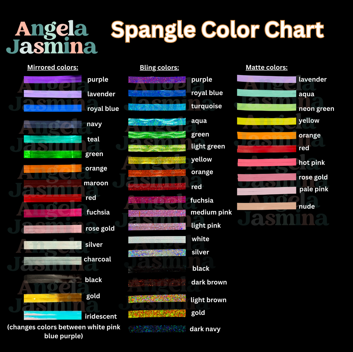 Lucky Checkered Color SPANGLE Transfer