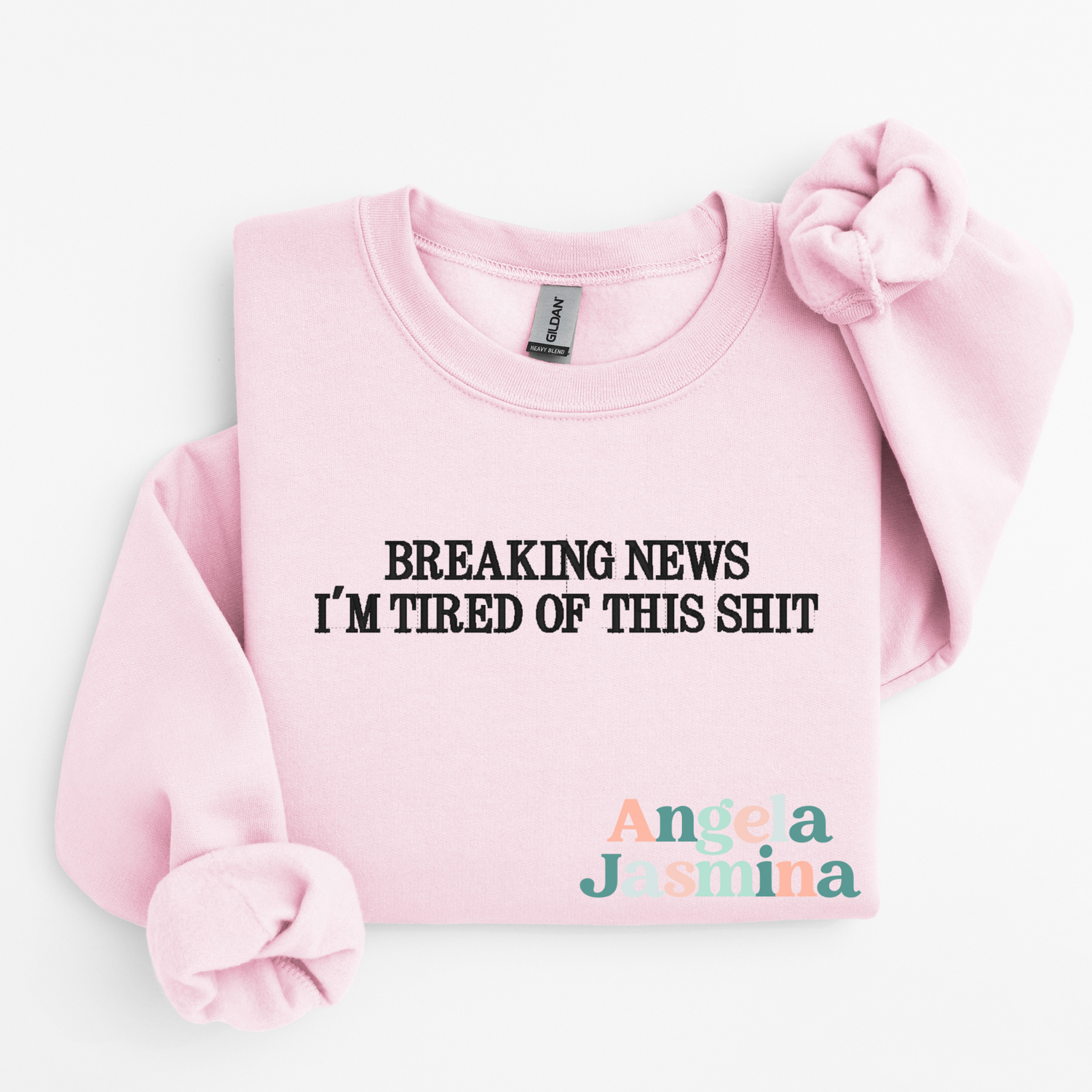 Breaking News Embroidered Sweatshirt